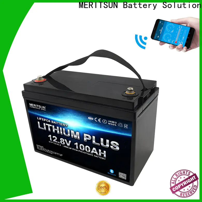 MERITSUN best bluetooth lithium battery manufacturers for solar street light