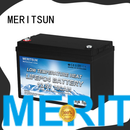 MERITSUN latest low temperature lithium battery supply for house
