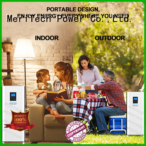 MERITSUN rechargeable house power battery wholesale for picnic