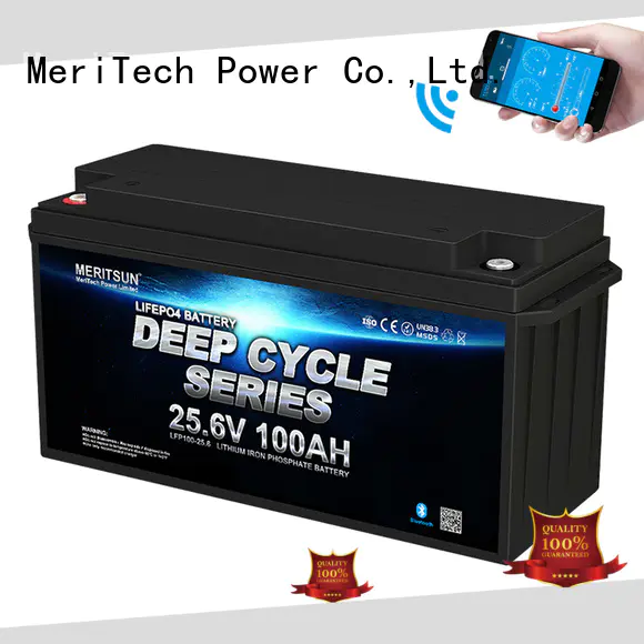 MERITSUN wholesale bluetooth lithium battery factory for boat
