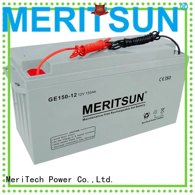 MERITSUN Brand deep gel tubular custom vrla gel battery