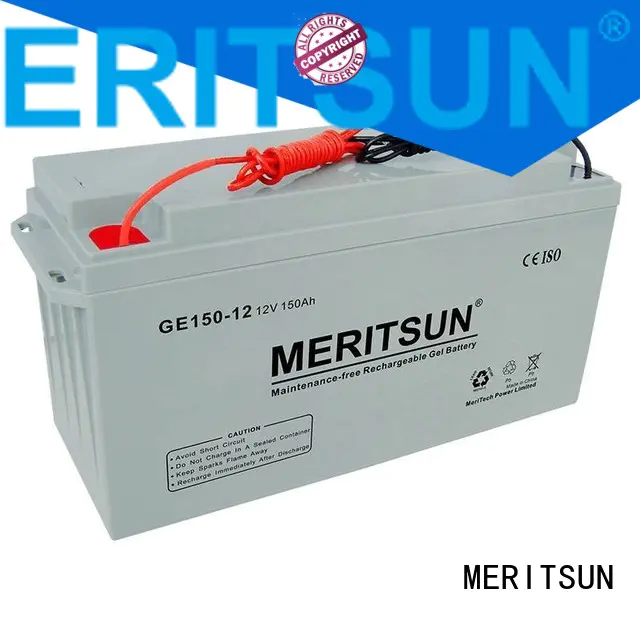 tubular flooded vrla gel battery MERITSUN Brand
