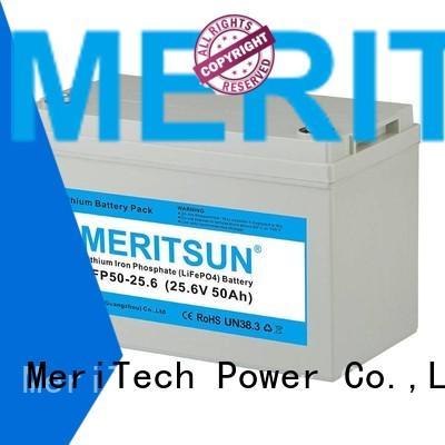 MERITSUN Brand solar lcd ion lifepo4 battery