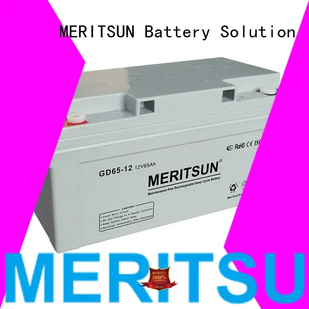 Wholesale flooded vrla gel battery MERITSUN Brand