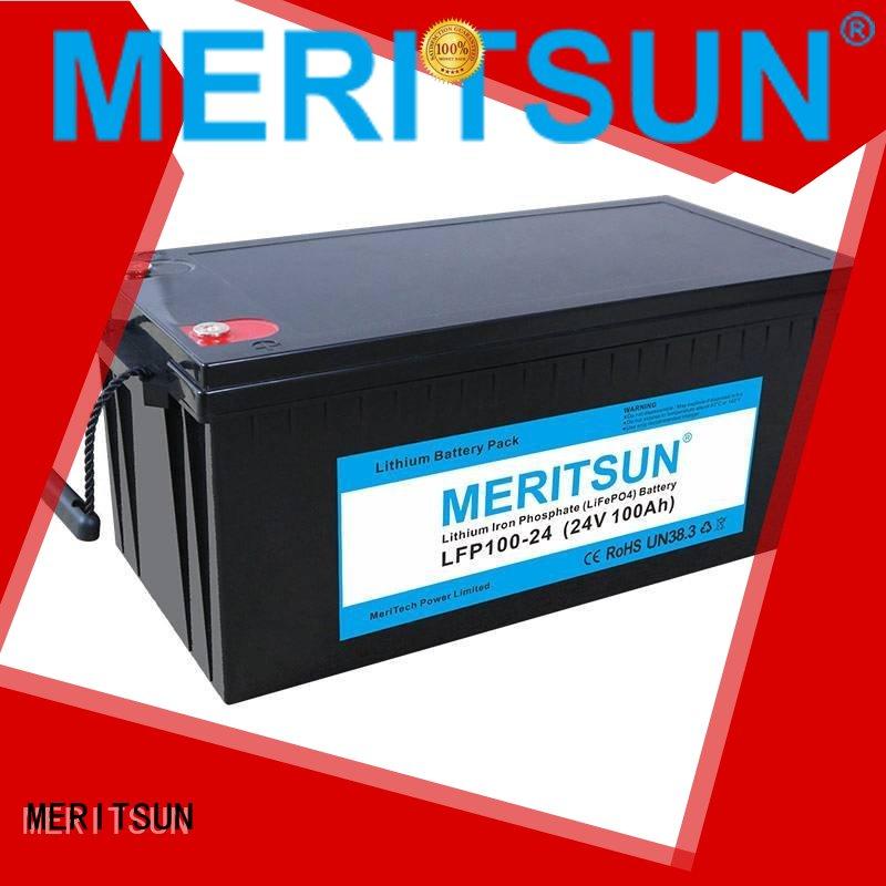 MERITSUN Brand cycle battery lifepo4 battery control factory