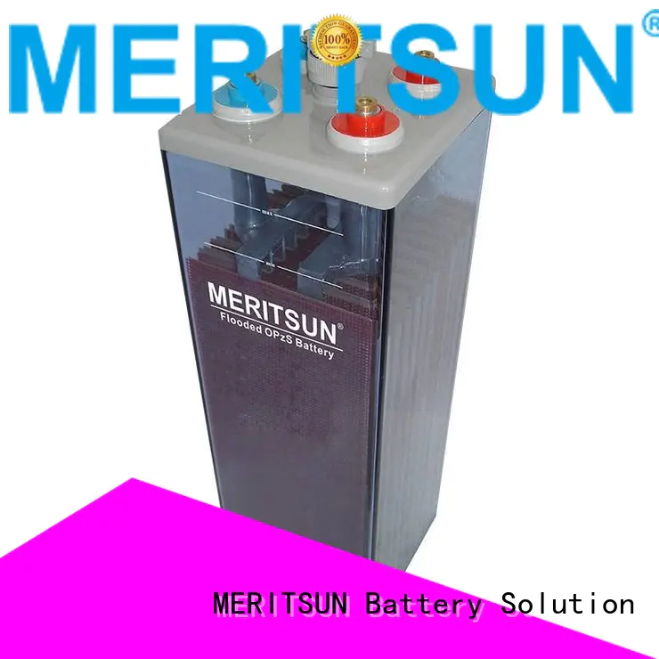 deep battery cycle MERITSUN Brand opzv battery supplier