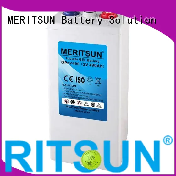 MERITSUN Brand gel vrla gel battery tubular supplier