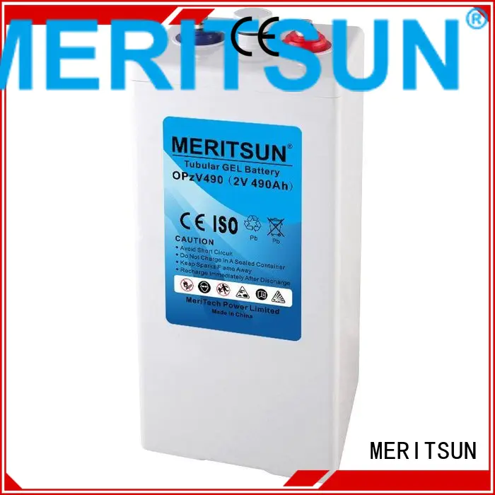 front Custom gel opzv battery terminal MERITSUN