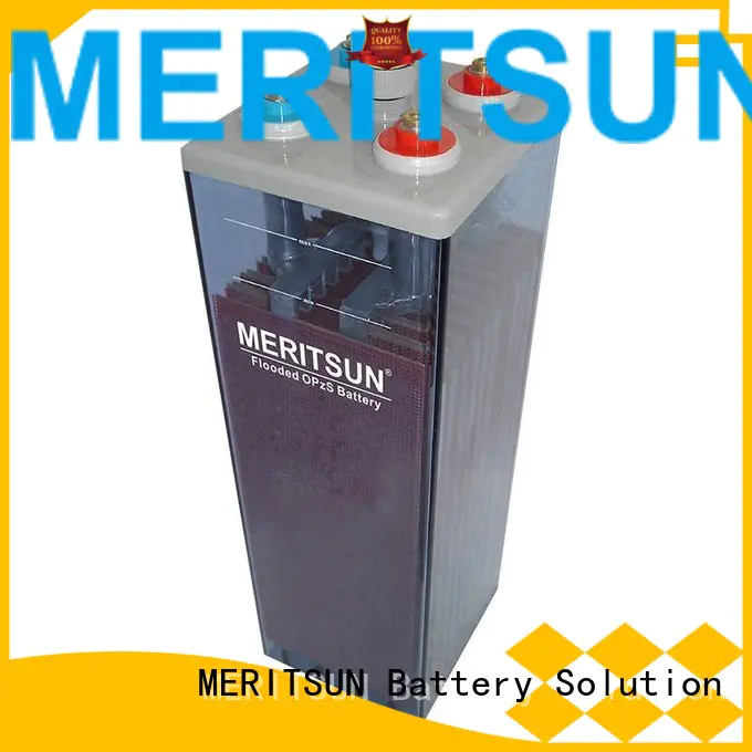 Wholesale deep vrla gel battery flooded MERITSUN Brand