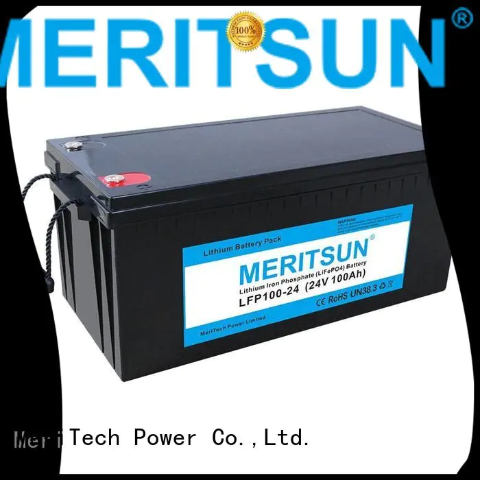 MERITSUN Brand bluetooth battery iron lifepo4 battery pack 100ah