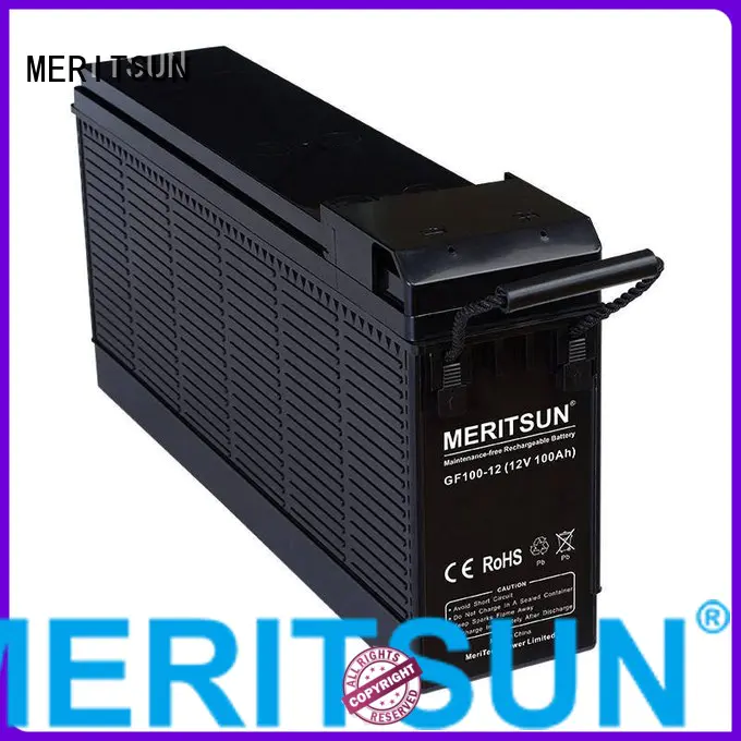 MERITSUN Brand flooded vrla opzv battery manufacture