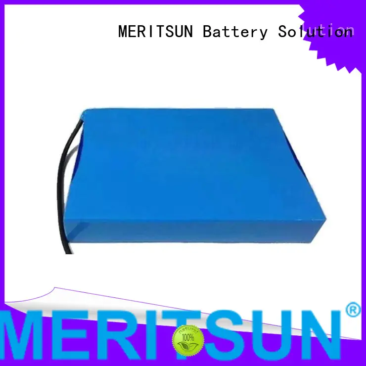 battery cycle solar street light lithium battery rechargeable one MERITSUN company