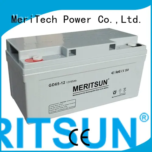 MERITSUN Brand flooded gel opzv battery front factory