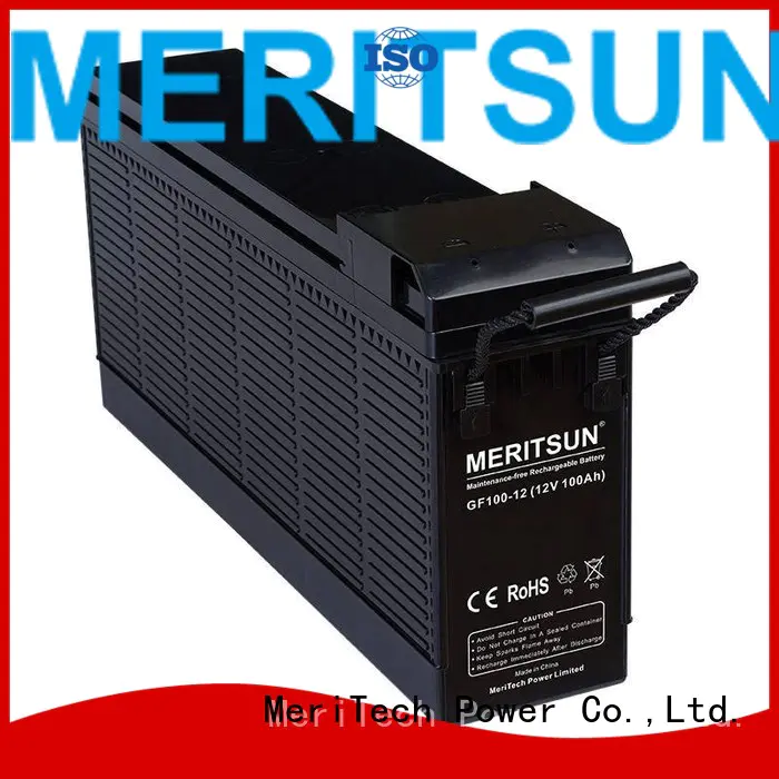 flooded deep telecom MERITSUN Brand vrla gel battery manufacture